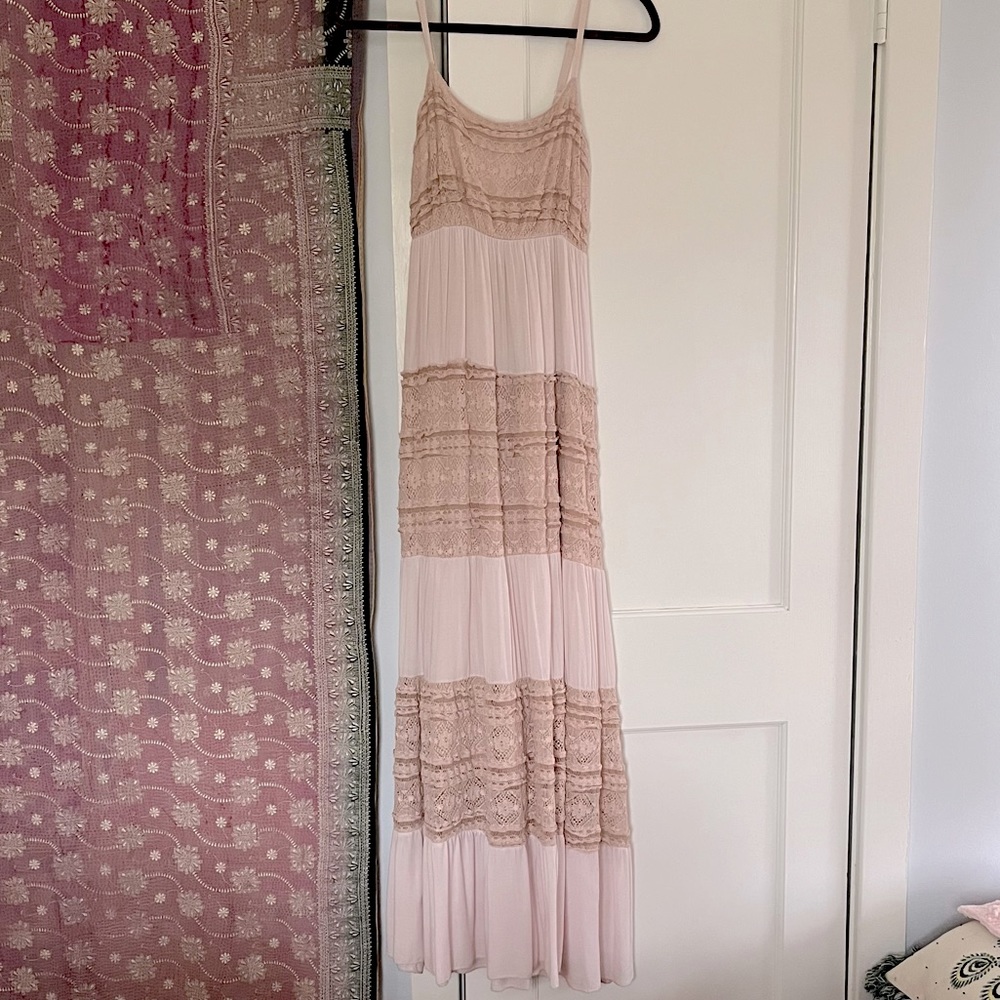 Pink maxi dress